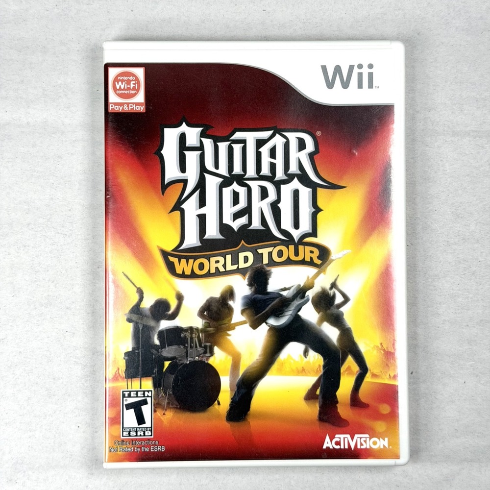 Nintendo Wii Game: Guitar Hero World Tour - Complete w/ Manual / Tested Working